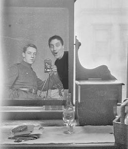 World's First Selfie - A handsome gentleman.  Twitchy was also not hard on the eyes.